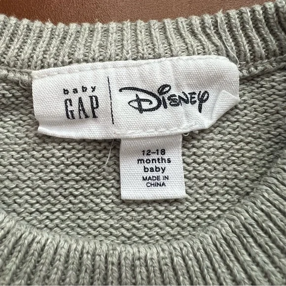 GAP Baby x Disney Mickey Mouse Sweater Romper, 12-18mo - Picture 2 of 6